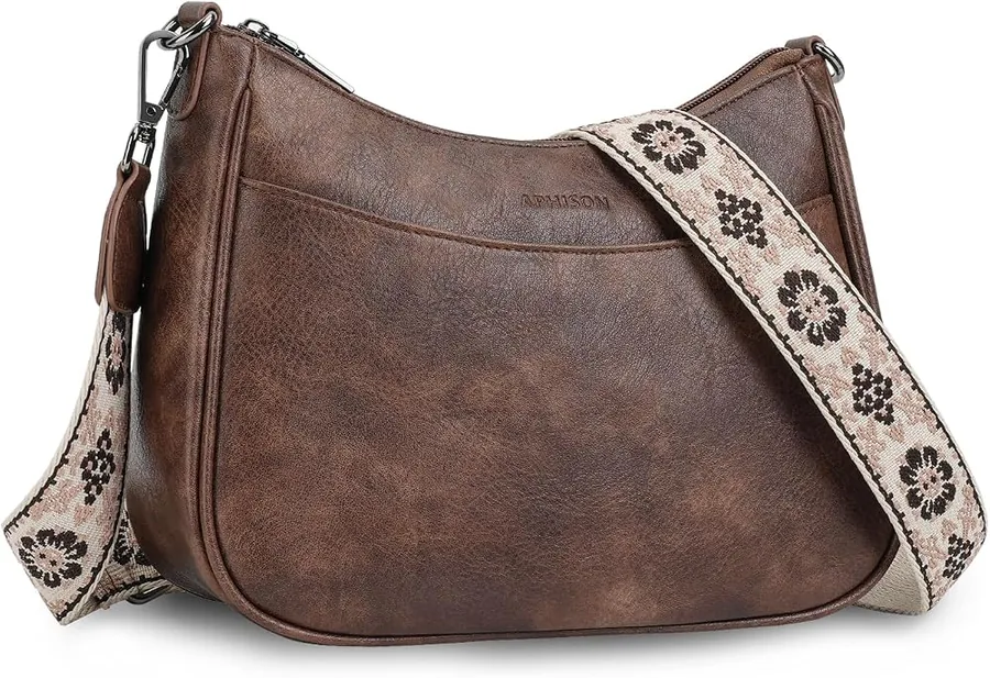 APHISON Leather Crossbody Purse